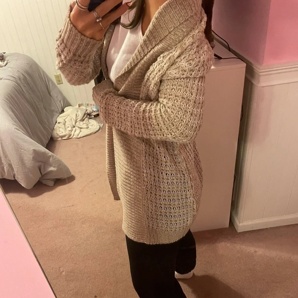 Nordstrom white and cream mixed cardigan